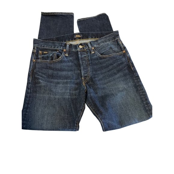 Polo Ralph Lauren Sullivan Slim Mens Dark Wash Jeans 31x32 Cotton Denim - Picture 1 of 5